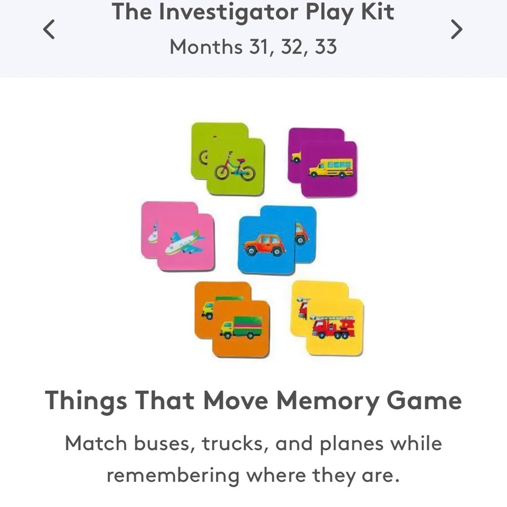 Lovevery Things That Move Memory Game